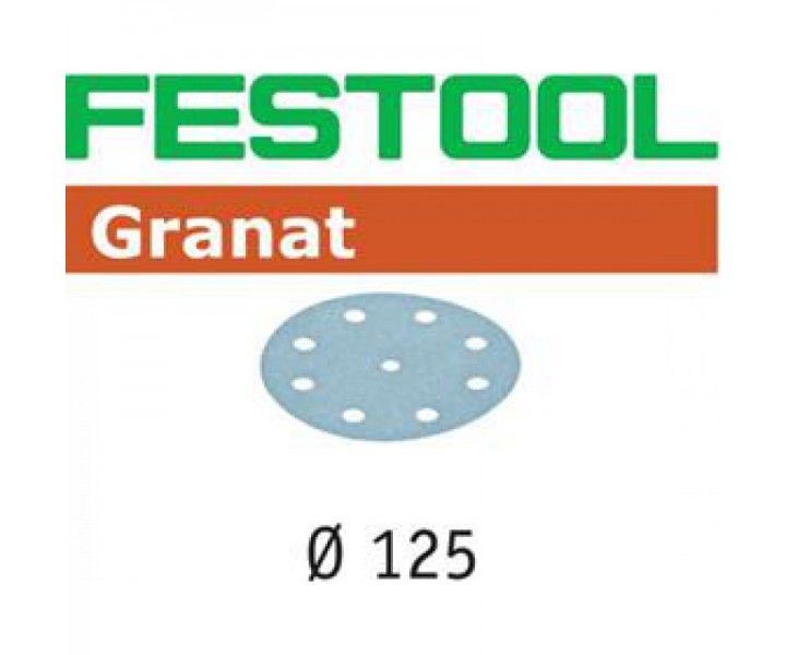 Фото Материал шлифовальный Festool Granat P400, компл. из 100 шт. STF D125/9 P 400 GR 100X в интернет-магазине ToolHaus.ru