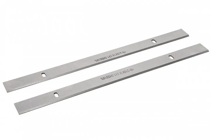 Фото Комплект строгальных ножей HSS18% (аналог Р18) 210х16,5х1,5 мм (2 шт.) для JPT-8B-M в интернет-магазине ToolHaus.ru