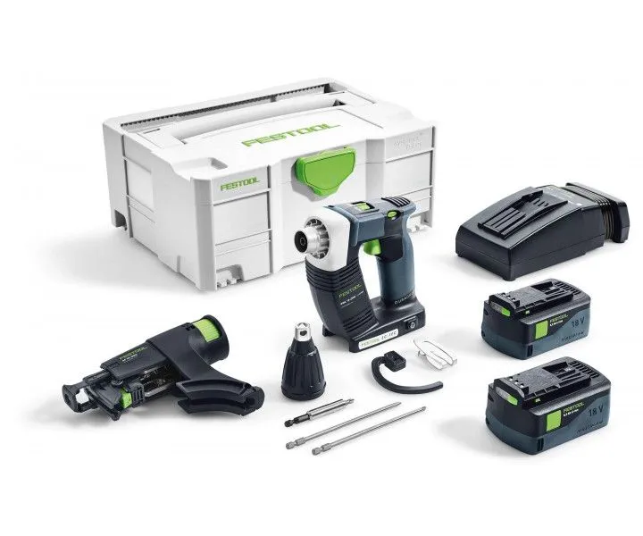 Фото Аккумуляторный шуруповёрт для гипсокартона Festool DURADRIVE DWC 18-2500 HPC 4,0 I-Plus в интернет-магазине ToolHaus.ru